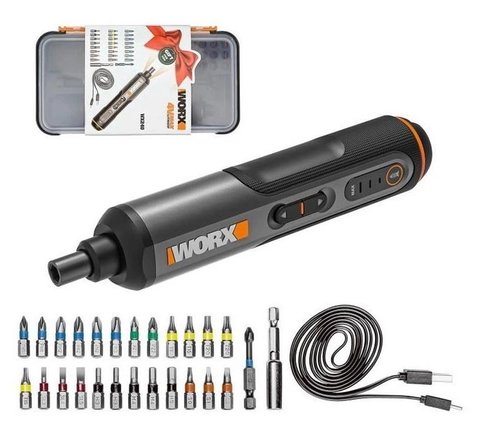 Электроотвертка Worx WX240, отвертка аккумуляторная с набором бит в кейсе Worx WX240 фото