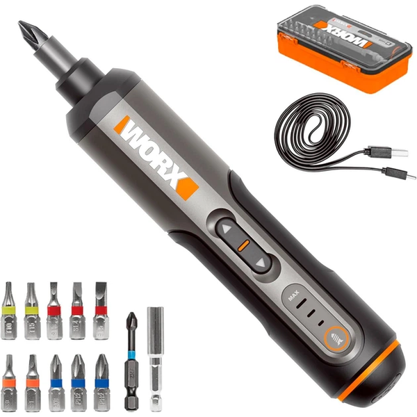 Електровикрутка Worx WX240, викрутка акумуляторна з набором біт в кейсі Worx WX240 фото