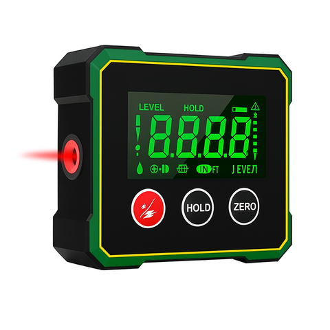 Цифровий кутомір Digital Protractor JC 100 з вбудованим акумулятором інклінометр з лазерами та магнітом JC 100  фото