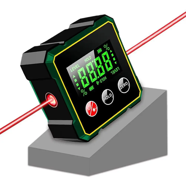 Цифровий кутомір Digital Protractor JC 100 з вбудованим акумулятором інклінометр з лазерами та магнітом JC 100  фото