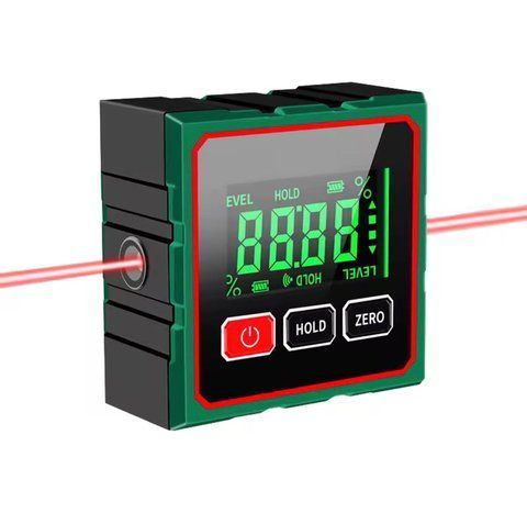 Цифровий кутомір Digital Protractor JC 120 з вбудованим акумулятором інклінометр з лазерами та магнітом JC 120 фото