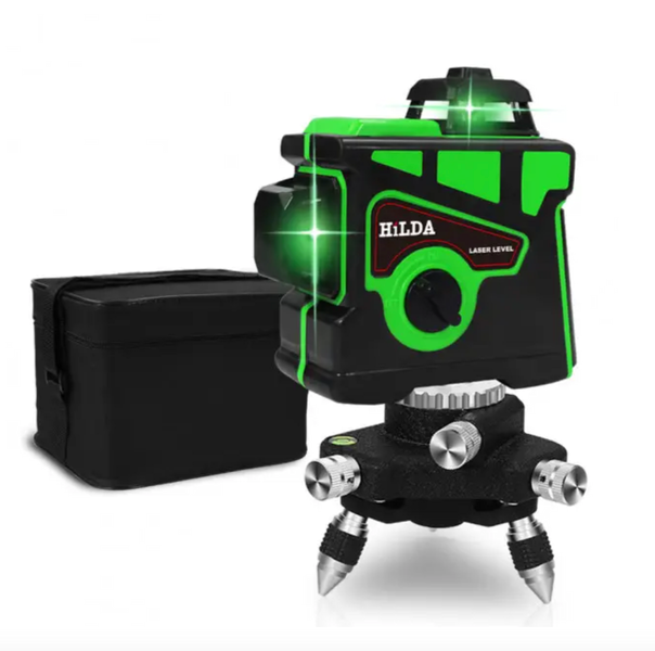 Лазерний рівень (нівелір) Hilda 3D + Магнітний кронштейн H-3D + magnet фото