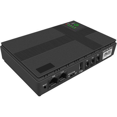 УПС/Інтернет-Powerbank (УПС) для Wi-Fi роутера ДБЖ 10400 mAh (12v\9v\5v) (2A) DC1018P 18 Вт DC1018P фото