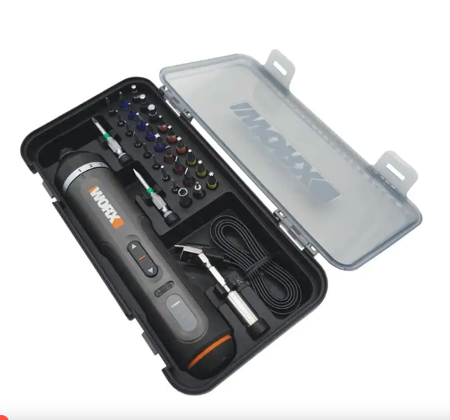 Електровикрутка Worx WX242, викрутка акумуляторна з набором біт в кейсі Worx WX242 фото