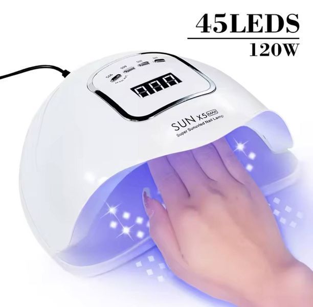 Лампа для манікюру Sun X5 MAX 120 W для сушіння гелю та гель-лаку Sun X5 MAX 120 фото