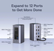 Док-станція Baseus Nomos NU1 Air 12в1 USB-C, 2x HDMI 4K, PD 100W, Ethernet, хаб для ноутбука Baseus hub 12in1 фото 8