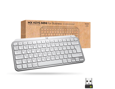 Клавіатура бездротова Logitech MX Keys Mini Wireless Illuminated UA/ENG + BOLT (920-010605) Pale Gray Logitech MX Keys Mini фото