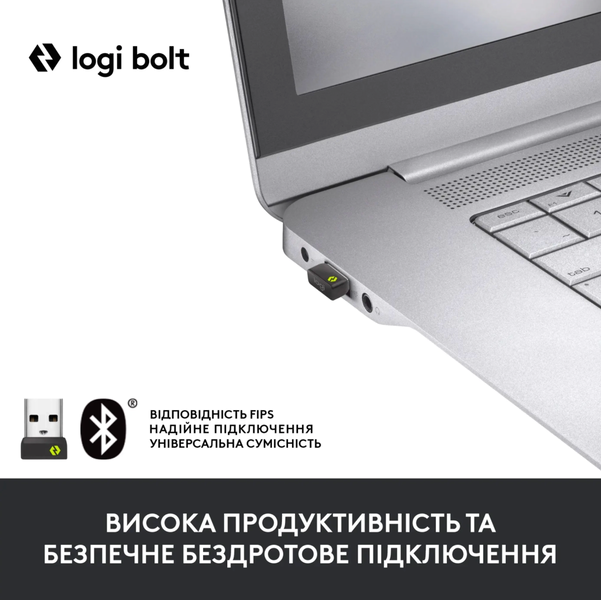 Клавіатура бездротова Logitech MX Keys Mini Wireless Illuminated UA/ENG + BOLT (920-010605) Pale Gray Logitech MX Keys Mini фото