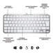 Клавіатура бездротова Logitech MX Keys Mini Wireless Illuminated UA/ENG + BOLT (920-010605) Pale Gray Logitech MX Keys Mini фото 3