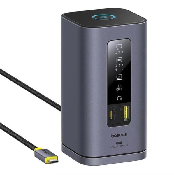 Док-станція для ноутбука Baseus Spacemate Series 11-in-1 MAC Docking Station Gray, хаб для ноутбука laptop hub Baseus фото