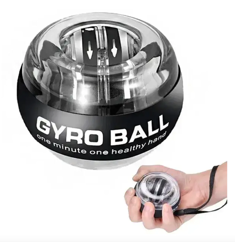 Тренажер для зап'ястя Powerball Gyro Ball для кистей рук Павербол Black Powerball фото